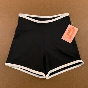 Nubyen Women's Size XS Black White Trim Pull On Abbot Kinney Shorts NWT
